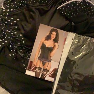 Valentine’s Black with Polka dots Small